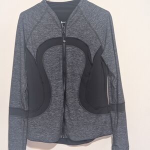 Lululemon Gray and Black  Zip-Up Jacket